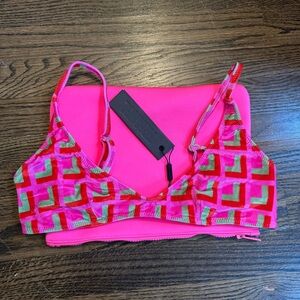 TRIANGL Bikini set, pink velour NWT